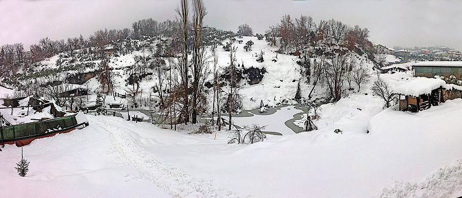 2012 neve laghetto Eccezionale nevicata a Ferentino   Antiche Fornaci Giorgi 1735 Ferentino Frosinone
