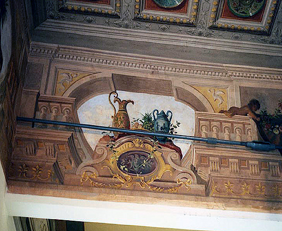 restauro affresco Restauro di pitture murali e decori pittorici trompe loeil   Antiche Fornaci Giorgi 1735 Ferentino Frosinone