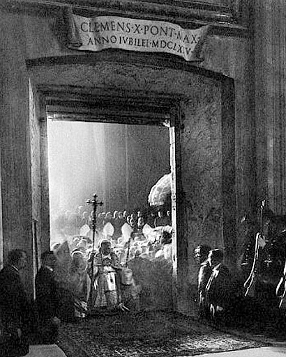 porta santa apertura 1925 Storia delle Fornaci Giorgi   Antiche Fornaci Giorgi 1735 Ferentino Frosinone